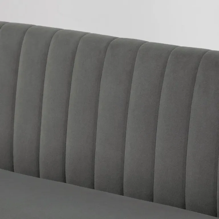 Soffa Loveseat 2-Sits Mörkgrå av Tyg 117 x 56,5 x 77 cm
