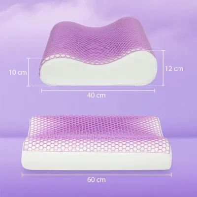 Memory Foam Nackkudde med Avtagbart Överdrag, Set om 2