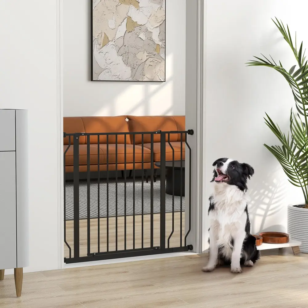 Hundbarriär Klämfäste Justerbar Längd Stål/ABS 75-95 x