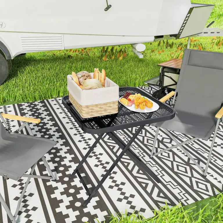 Fällbart Trädgårdsbord Balkongbord 70x70 cm