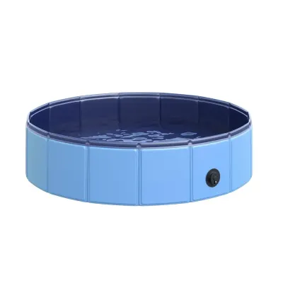 Hundpool Hopfällbar Plaskdamm för Hund 80 x 20 cm
