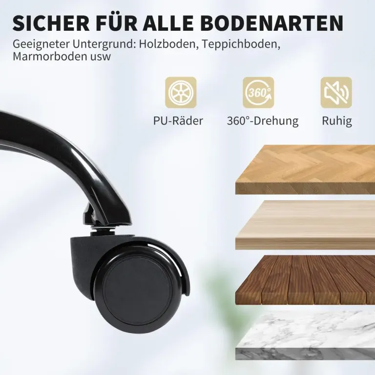 Kontorsstol med Fotstöd Beige Konstläder för Hemmakontor
