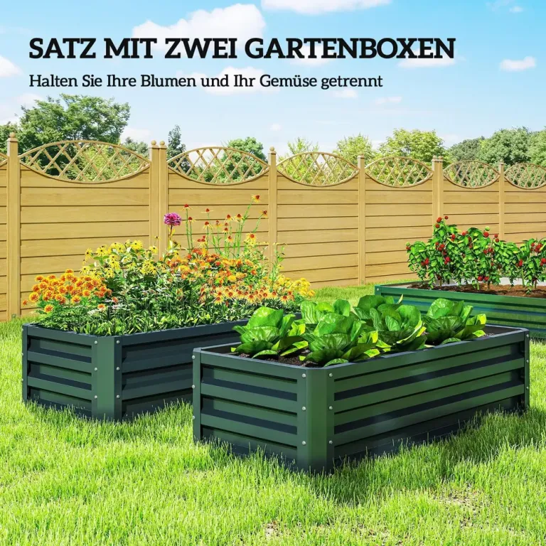 Odlingskrage 2-pack med Öppen Botten 110 x 50 x 30 cm