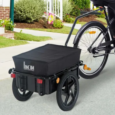 Cykelsläp Avtagbar Korg Universalfäste 144 x 59 x 80 Cm