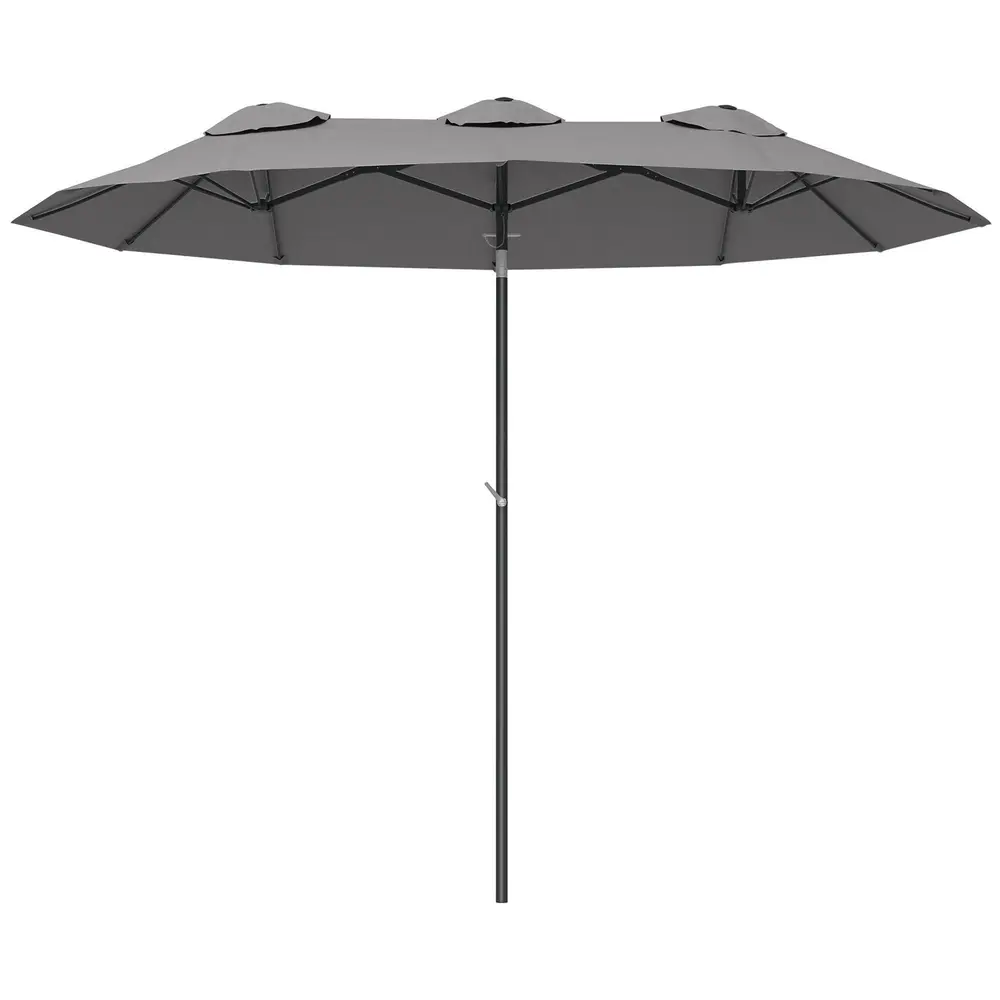 Trädgårdsparasoll med Dubbeltak Stort 285 x 147 Cm