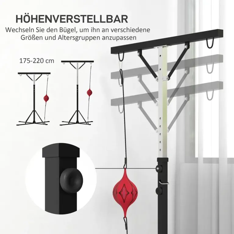 Boxningssäcksställ med Speedball –220 cm Stativ Metallram
