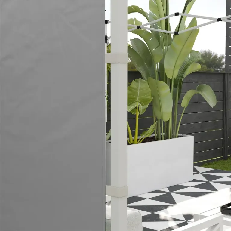 Paviljonggardiner 2-pack med Fönster och Dörrar 3 x 3 m