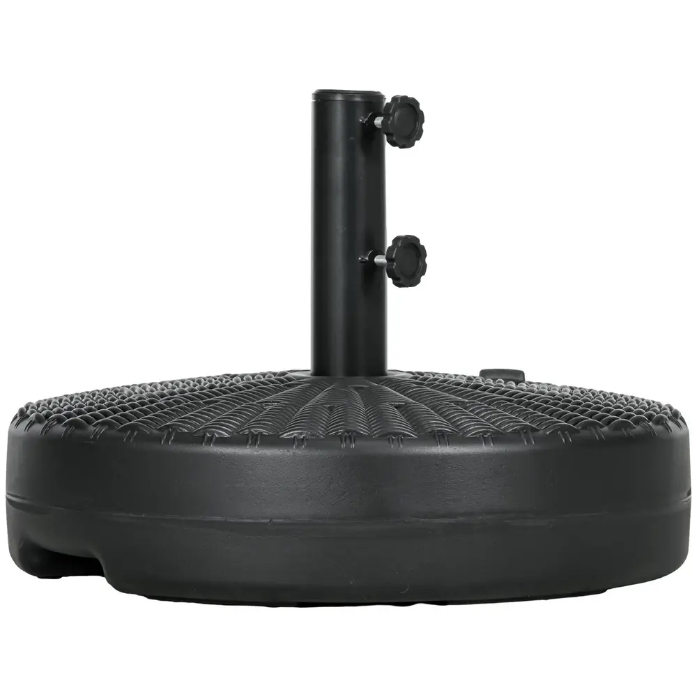 Parasollställ Paraplyfot Svart av HDPE 51 x 36 Cm