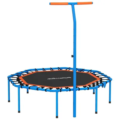 Fitnesstrampolin och Träningstrampolin med Handtag Hållbar Design