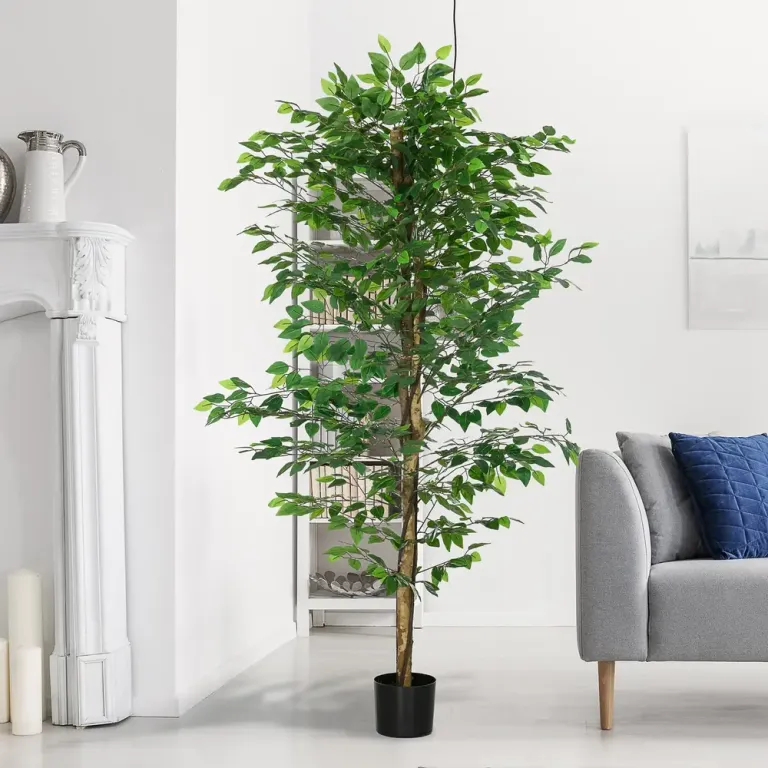 Konstgjort Ficusträd Realistisk Lättskött 180 cm, Grön Konstgjord