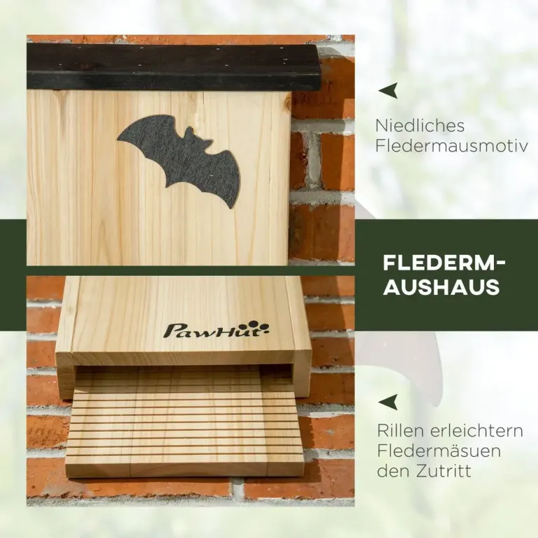 Fladdermushus 3-pack med Yta Hållbar Cm Natur Grantra