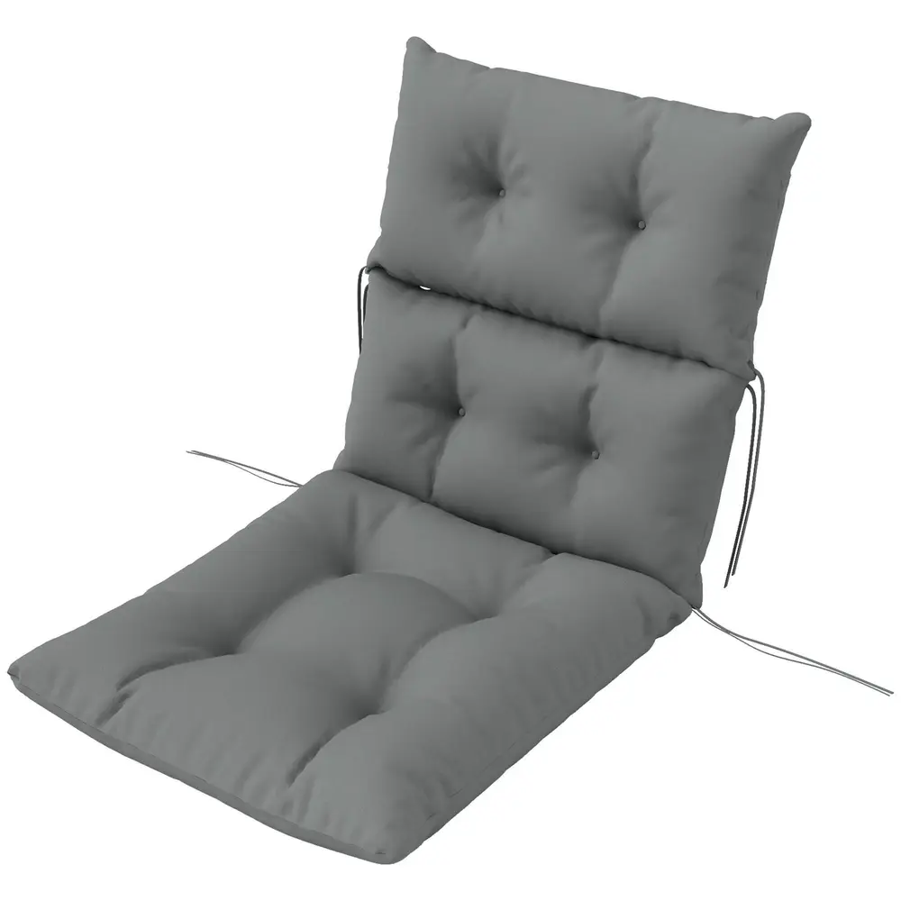 Sittdyna Stolsdyna med Knytband och Ryggstöd 115 x 56 Cm