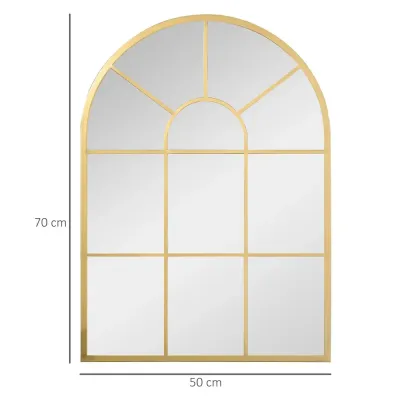 Fönsterspegel Prisvärd Guld Metall Väggspegel Stil