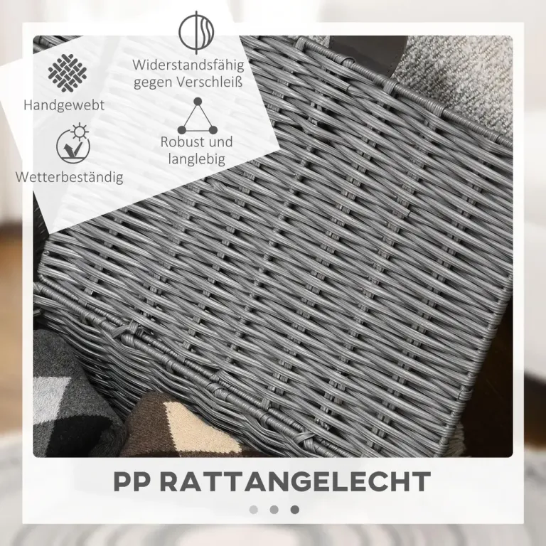 Förvaringslådor med Lock 3-Pack Stapelbara Plastlådor Rotting