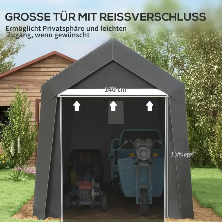Förvaringstält, Mörkgrått