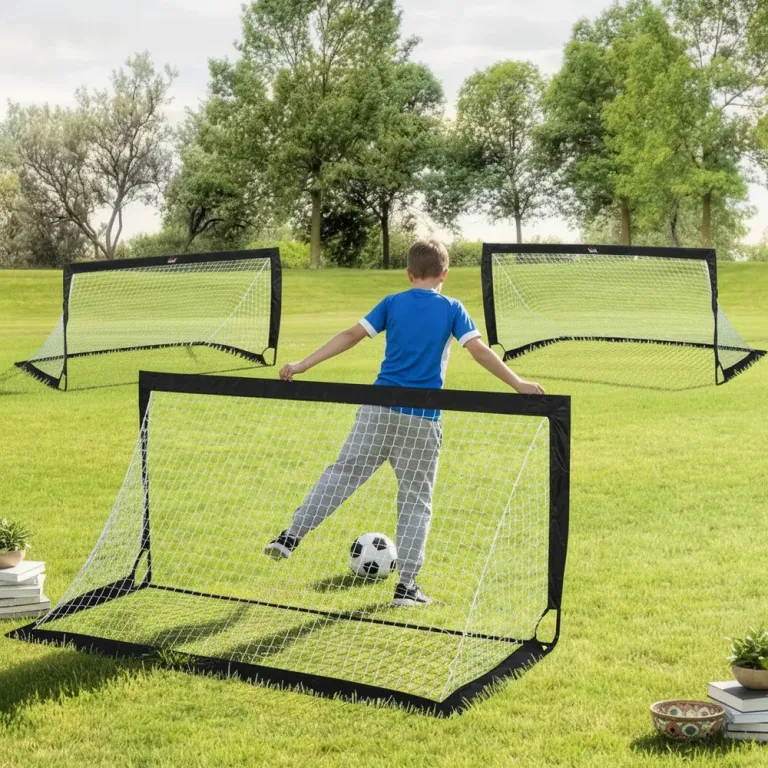 Fotbollsmål 2-Pack, Hopfällbara Fällbart Plast