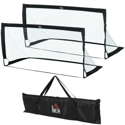 Fotbollsmål 2-Pack 183 x 90 x 90 cm, Hopfällbara