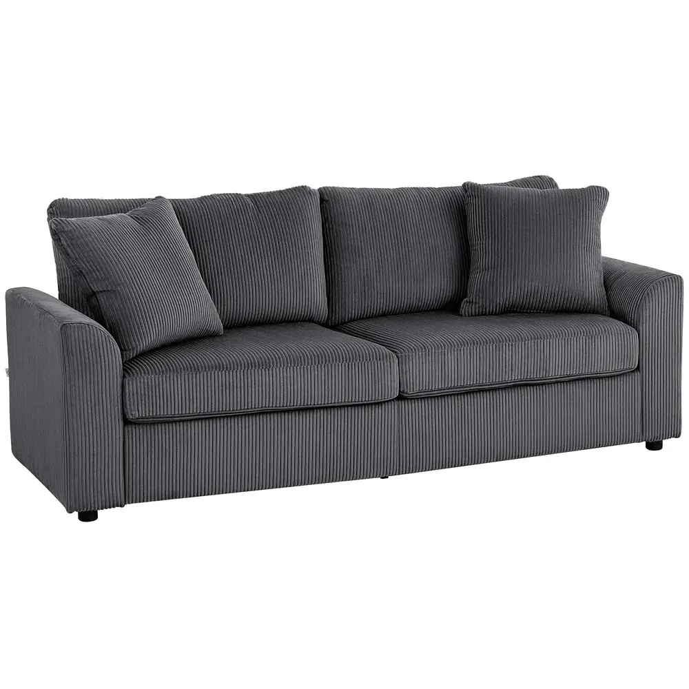 3-sits Soffa med Prydnadskuddar 212 Cm