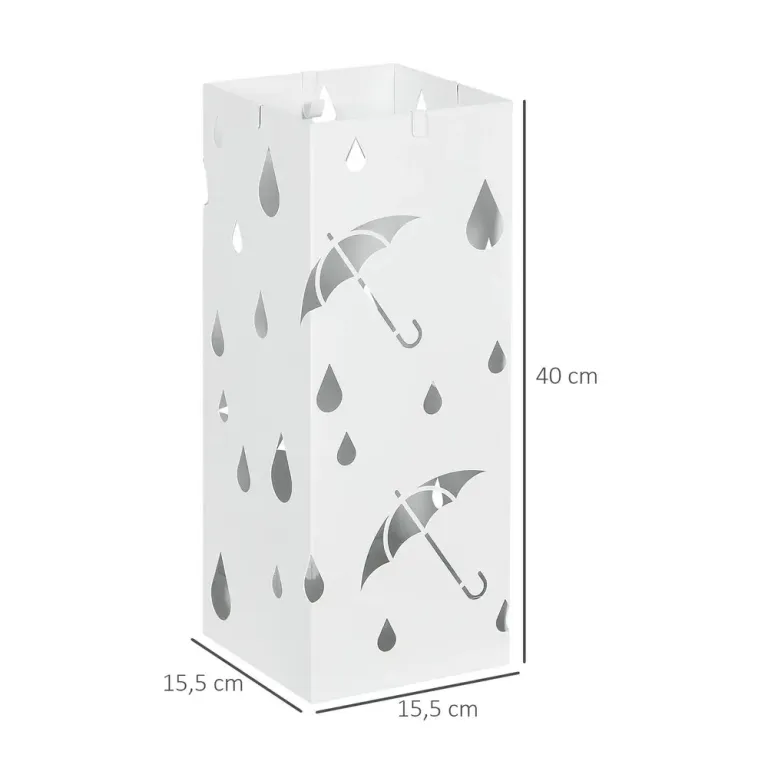 Paraplyställ Paraplyhållare 4 15,5 x x 40 cm Fyrkant Metall