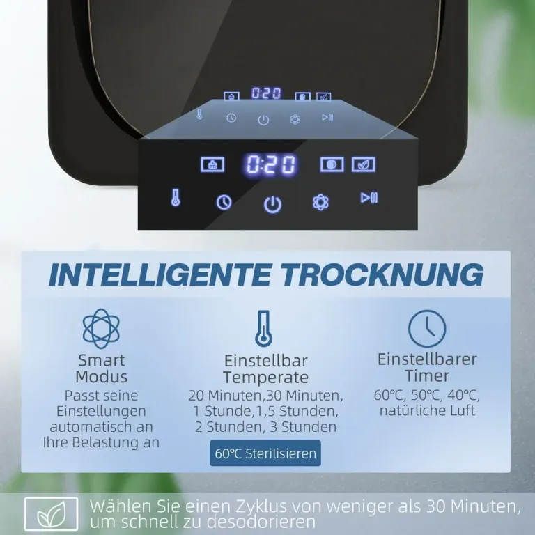 Torktumlare med UV-Desinfektion Kompakt 4 kg Kapacitet Mini Design
