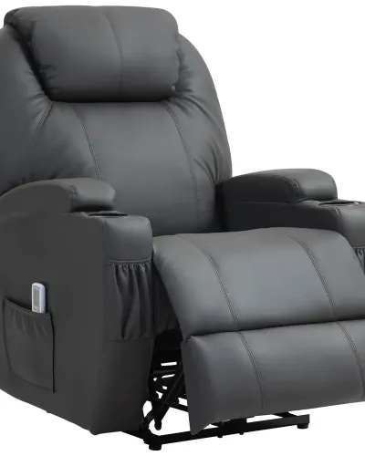 Elektrisk Massagestol med Värme och Mugghållare