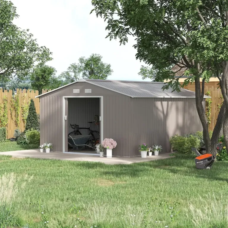 Redskapsbod Trädgårdsskjul Trädgårdsbod med Taktak 340 x 38
