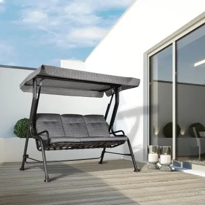 Hammock 3-Sits Trädgårdsgunga 200 x 120 x 170 cm