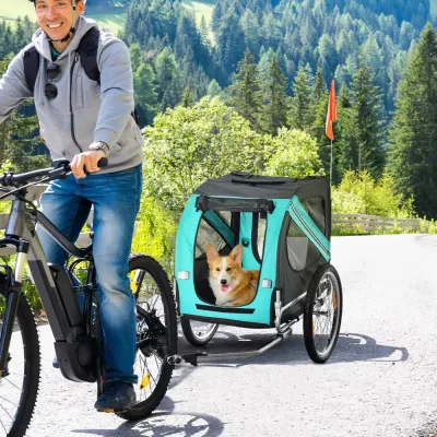 Hundcykelvagn Oxford-Tyg Säker 130 x 73 x 90 cm