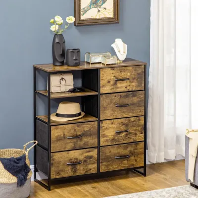 Byrå med Öppna Hyllor Fötter MDF 84 x 30 x 92 cm