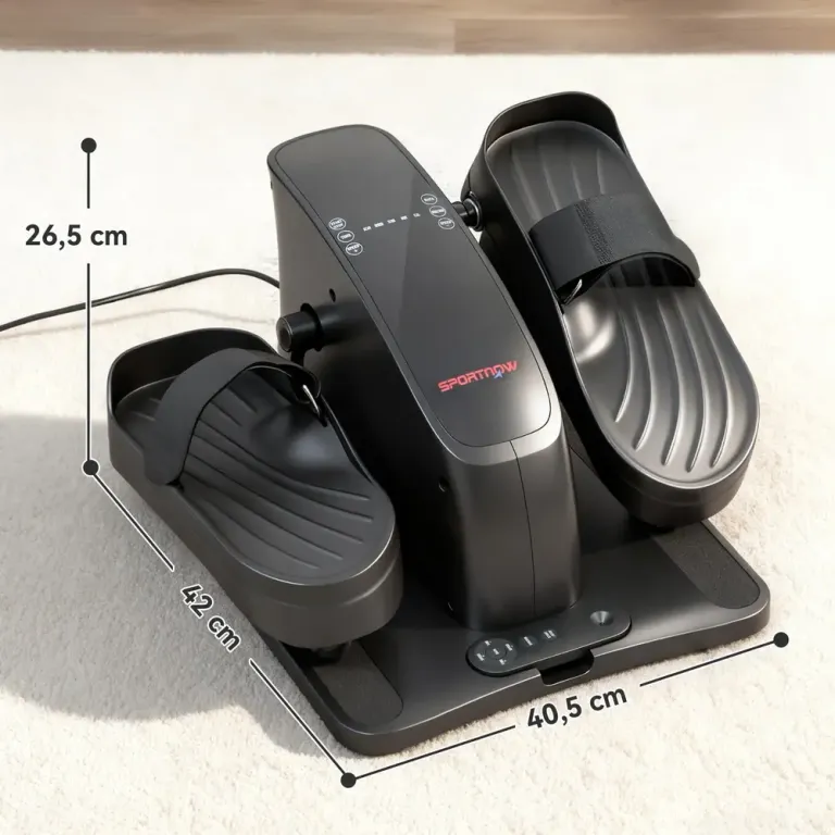 Elektrisk Mini-Pedaltränare med 12 Hastigheter, Svart