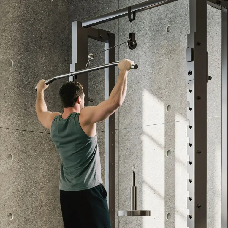 Fitness Dragmaskin och Latsdrag Fitnessmaskin med Kabeldrag Pulldown