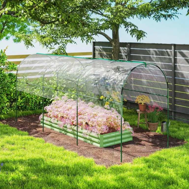 Växthus för Odling med Bogentak Vintertåligt Folieväxthus Bogtak
