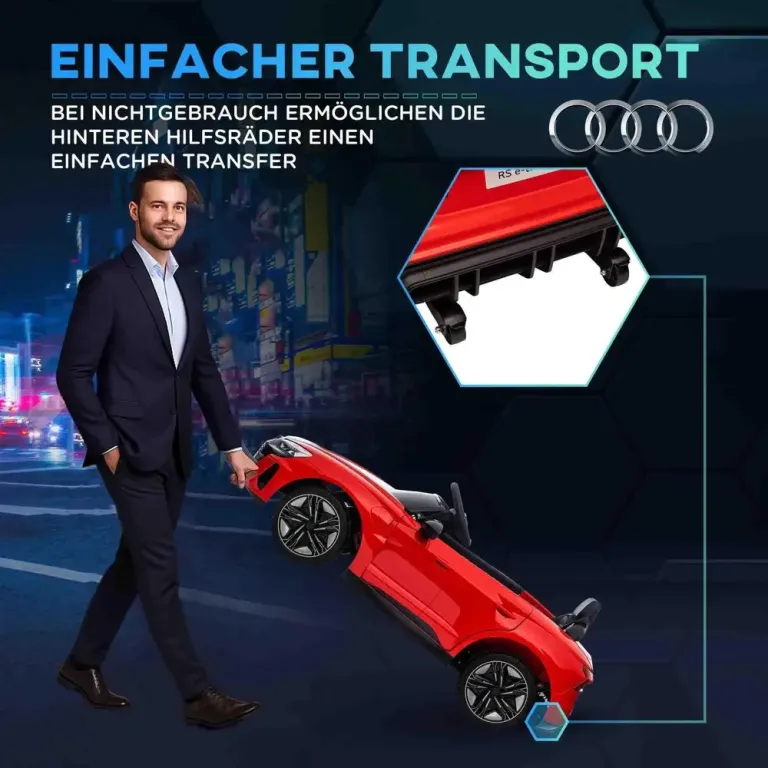 Elektrisk Bil Sport GT för Barn Elbil Audi Licensierad Fjärrkontroll