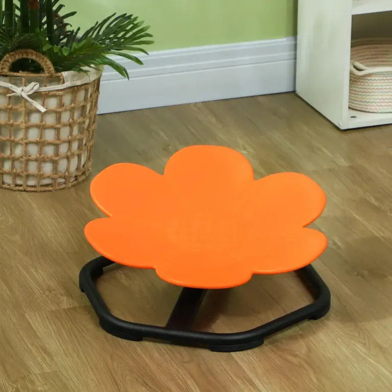 Sensorisk Barnstol Snurrstol för Autism och Balansträning Orange