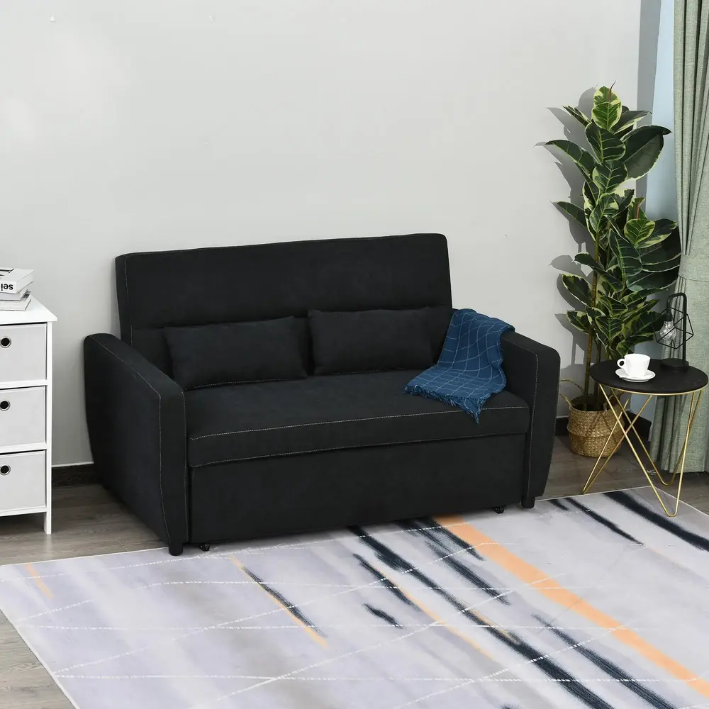 Bäddsoffa Hopfällbar 2-Sits 148 x 82 x 89 Cm