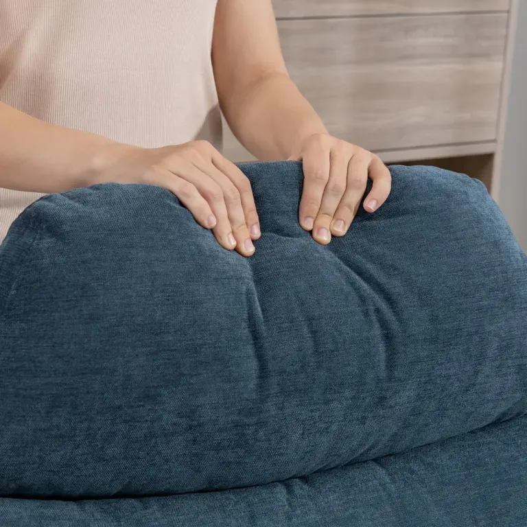 Avkopplingsstol med Pall Fåtölj med Chenilletyg Modern Loungefåtölj