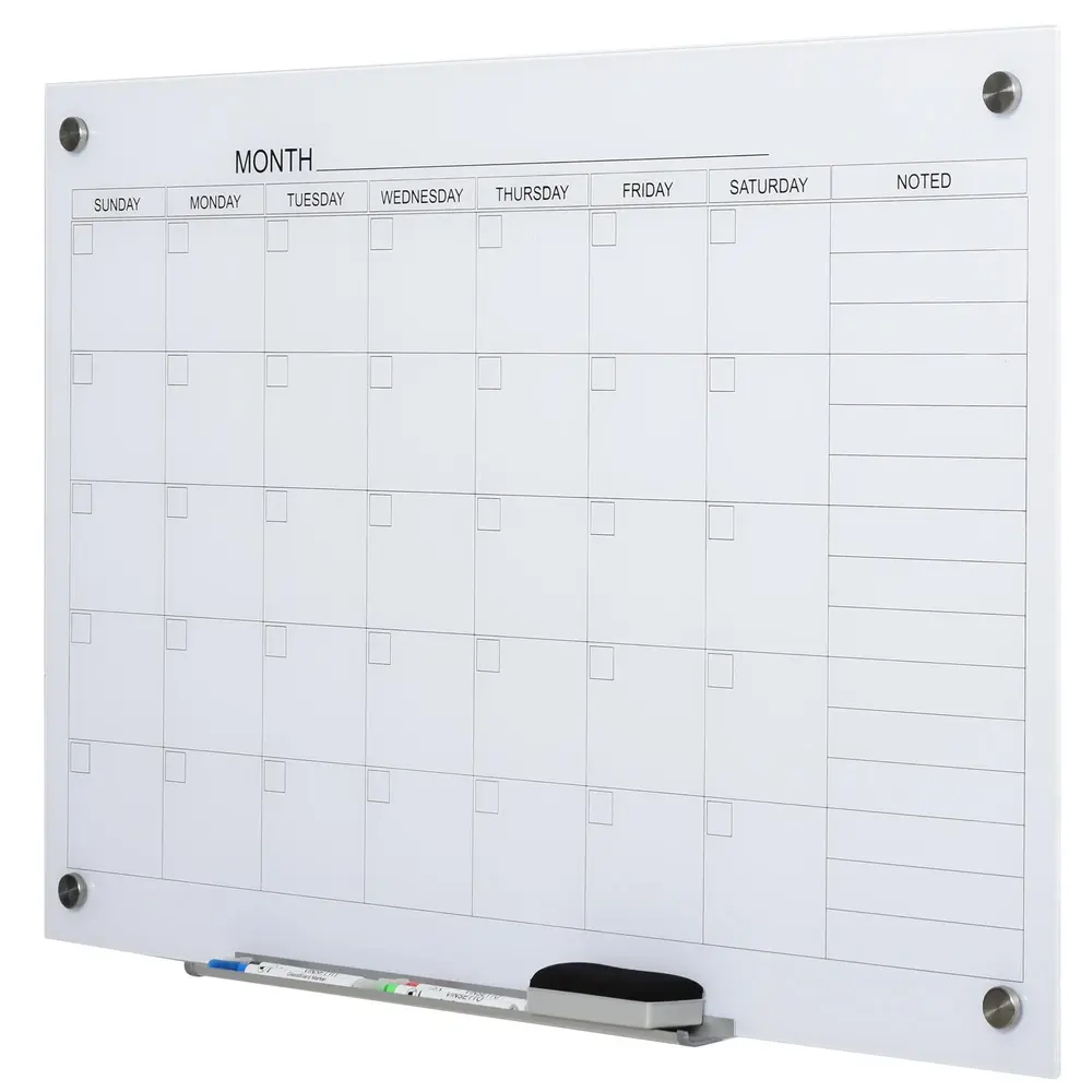 Whiteboard med Pennhållare och Sudd Magnetisk 90 x 60 Cm