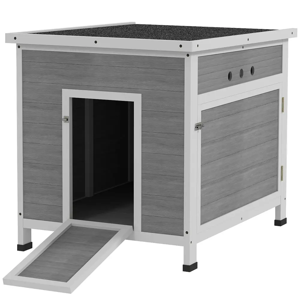 Ankhus och Fjäderfästall med Asfaltstak 63 x 82 x 76 Cm