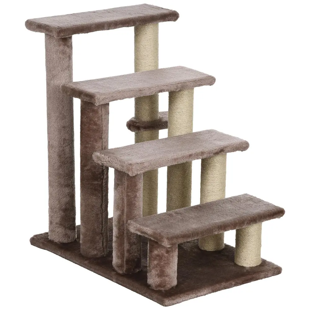 Katttrappa Djurtrappa Brun av Plysch 60 x 40 x 64 Cm
