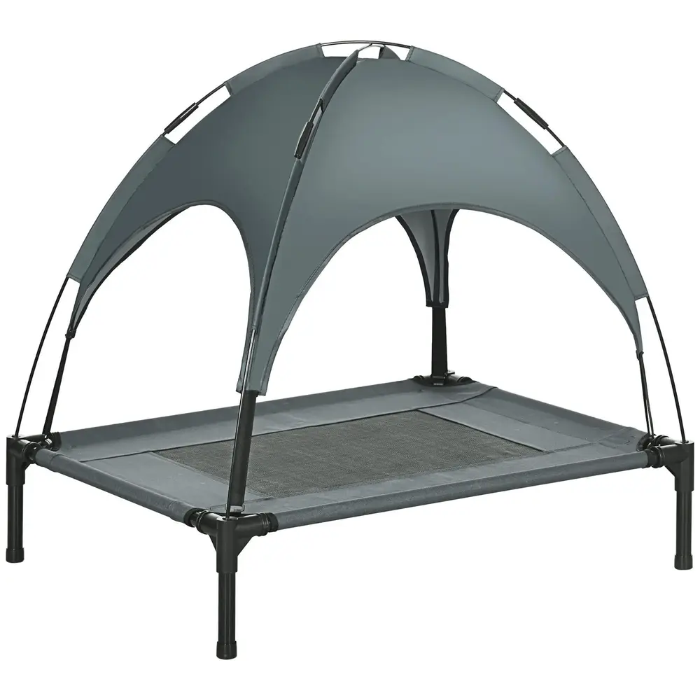 Hundstol Utomhus med Tak Upphöjd Solstol 76 x 61 x 73 Cm