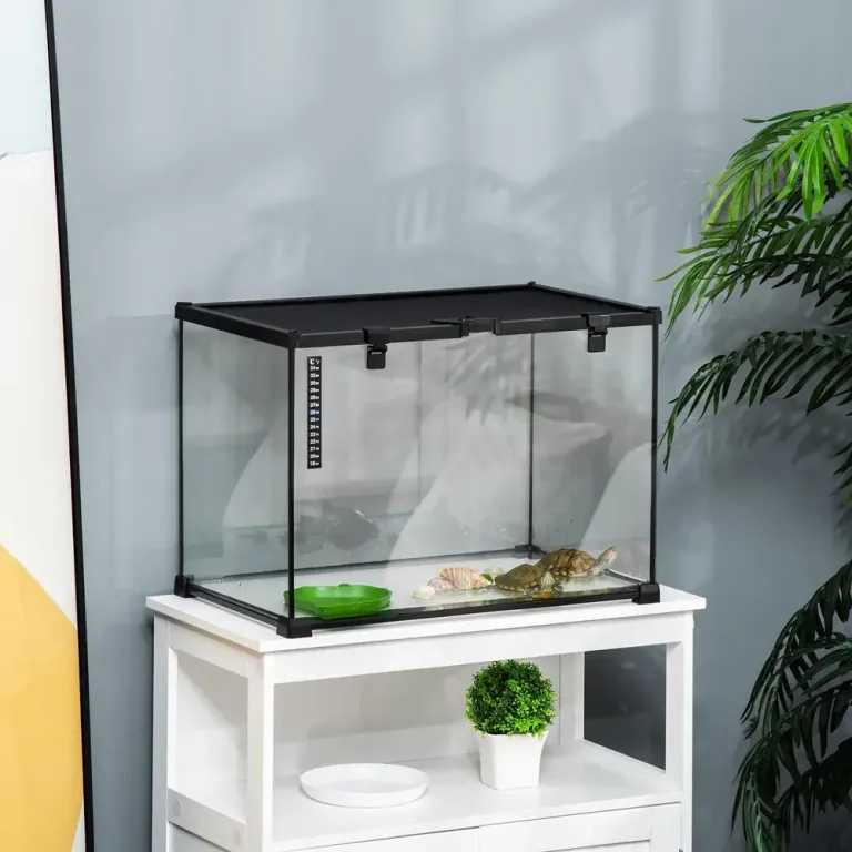 Glasterrarium för Reptiler Rymlig Cm Glasbur Avelslåda Spindeldjur