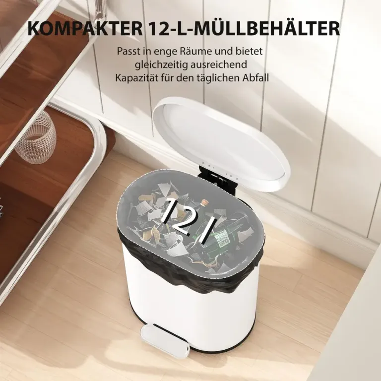 Sensor Soptunna Automatisk Papperskorg Rostfritt Stål Fotpedal Lock