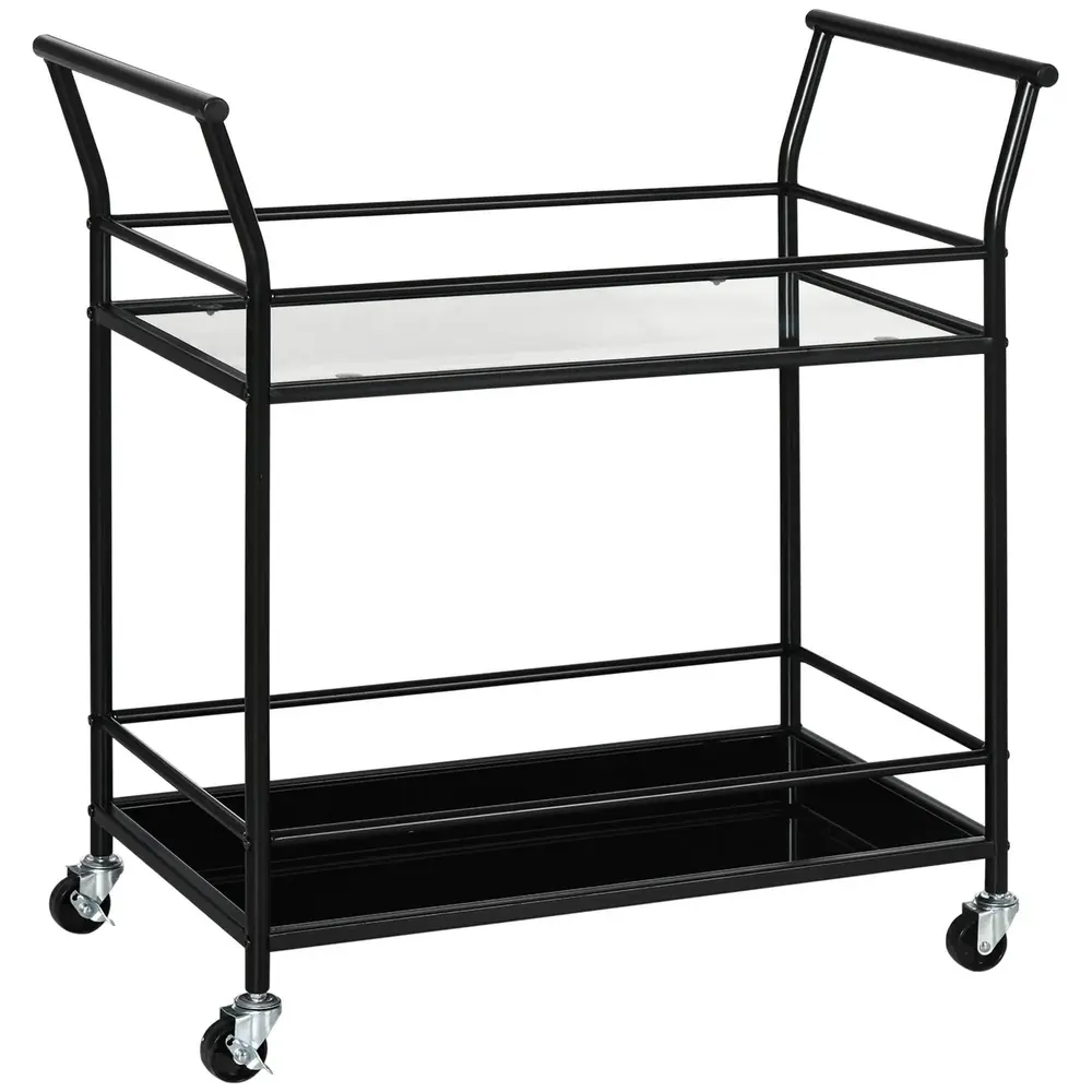 Rullvagn 2 Hyllplan Smidig 75 x 40 x 80 Cm