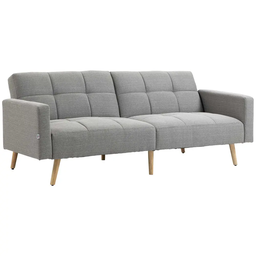 Bäddsoffa med Bäddfunktion och Sittkuddar 205 x 88 Cm