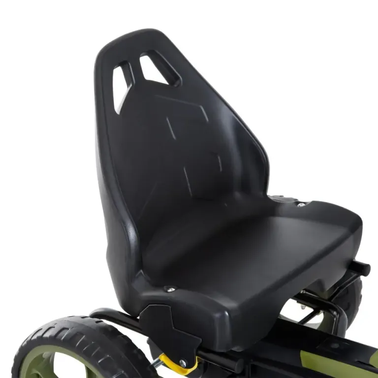 Sportig Gokart Trampbil med Handbroms Pedalbil Stor Hjul