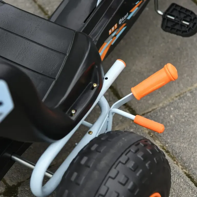 Go-Kart Pedalbil med Handbroms Säte Pedal Växel Framåt Trampbil