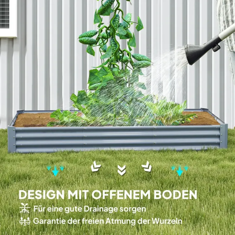 Upphöjd Odlingskrage Planteringslåda med Spaljé Trä