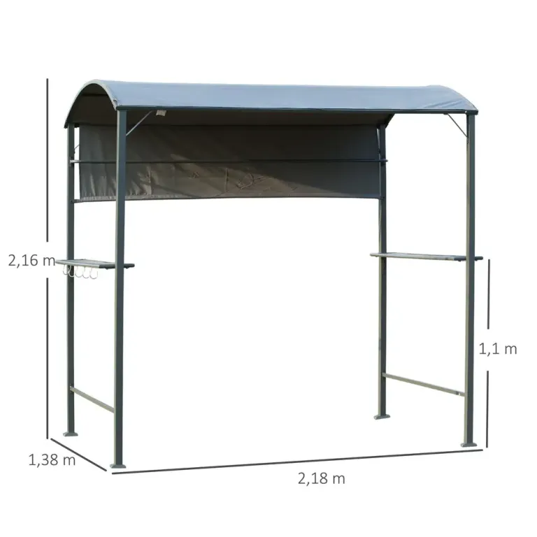 Grillpaviljong Bbq-paviljong 218 x 138 x 216 cm