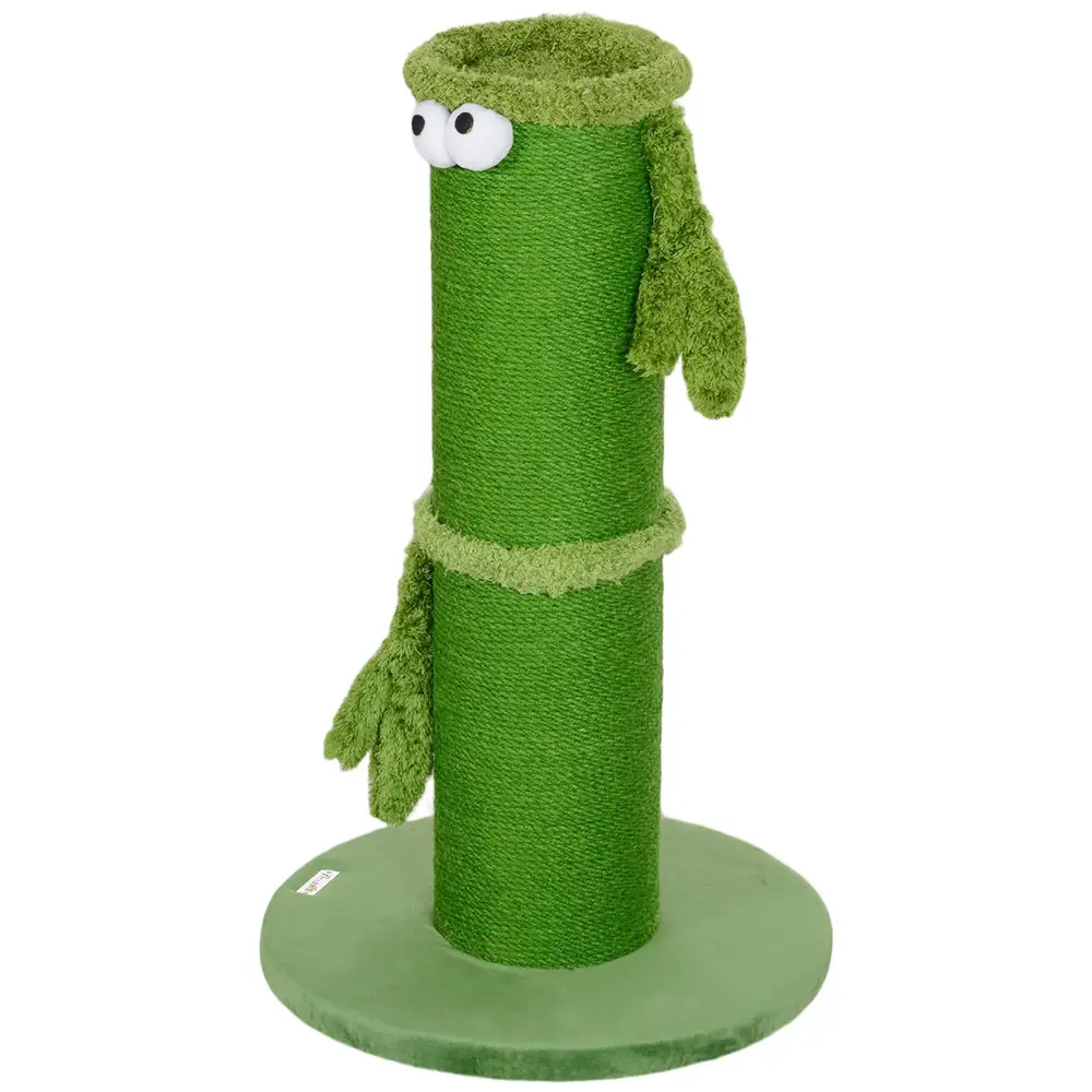 Klöspelare Klösmöbel Grön av Polyester och Sisal 63 Cm