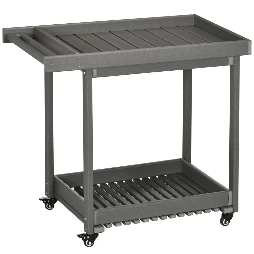Serveringsvagn Rullbar Grillvagn 87 x 50 x 80 Cm